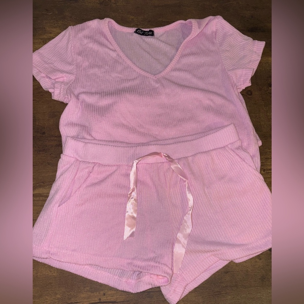 NWOT Not Tired Pink Women's Sleepwear Loungewear Set
